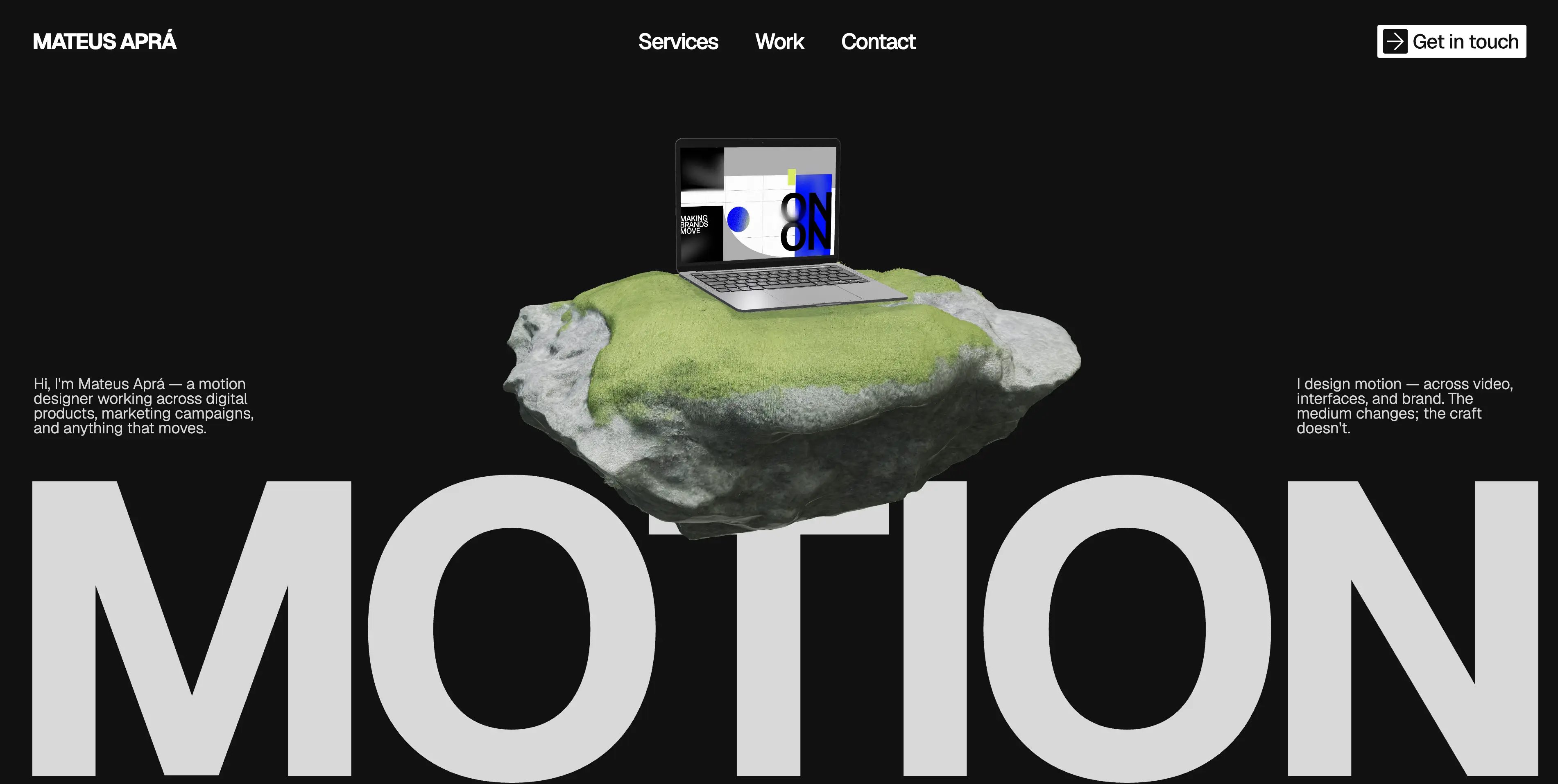 Mateus Aprá — preview da versão desktop